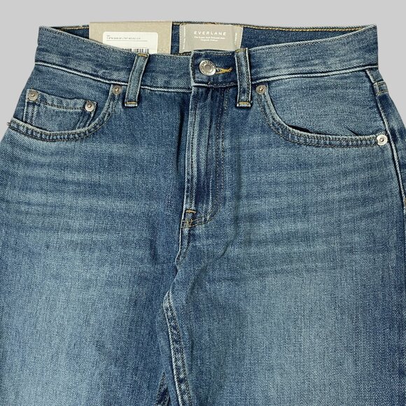 NWT Everlane The Super Soft Relaxed Jean Womens 23 Mid Indigo - Picture 5 of 11